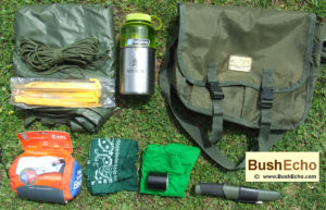 bushcraft kit survival bag
