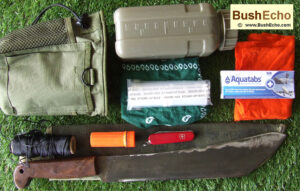 Bushcraft pouch survival kit