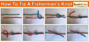 how to tie a fishermans knot