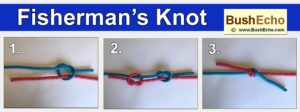Tie fisherman's knot