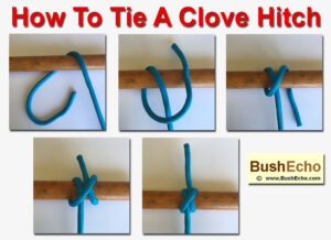 How To Tie A Clove Hitch. bushcraft
