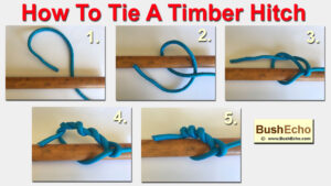 How to tie a timber hitch
