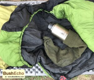 Bushcraft tips hot water bottle test