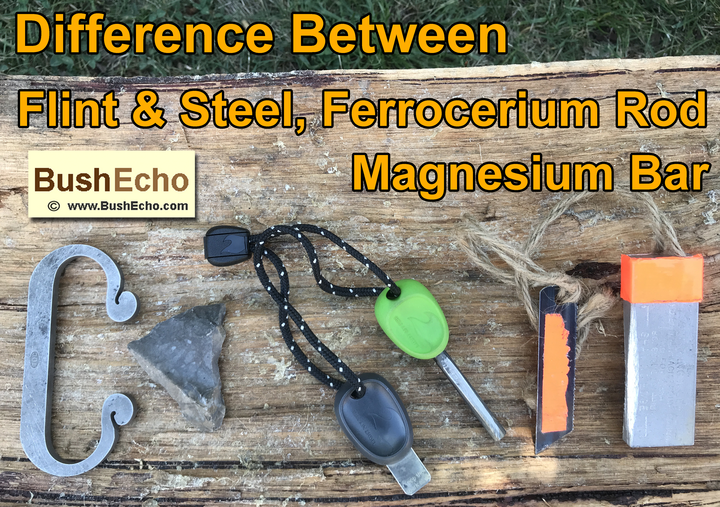 difference-flint-steel-ferro rod magnesium bar